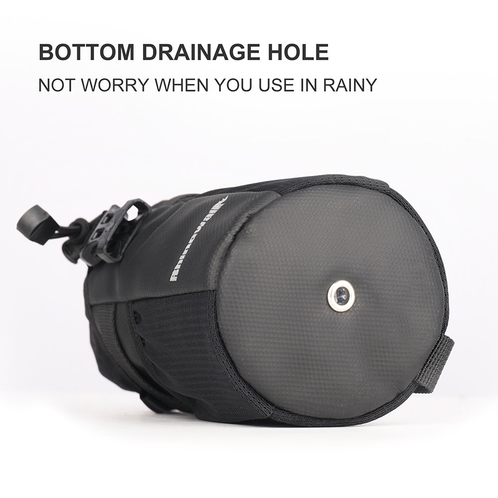 RHUINOWALK RK9105 Water Bottle Holder Handlebar for Bike with Mesh Pockets Shoulder Bag RHUINOWALK RK9105 Water Bottle Holder Handlebar for Bike with Mesh Pockets Shoulder Bag